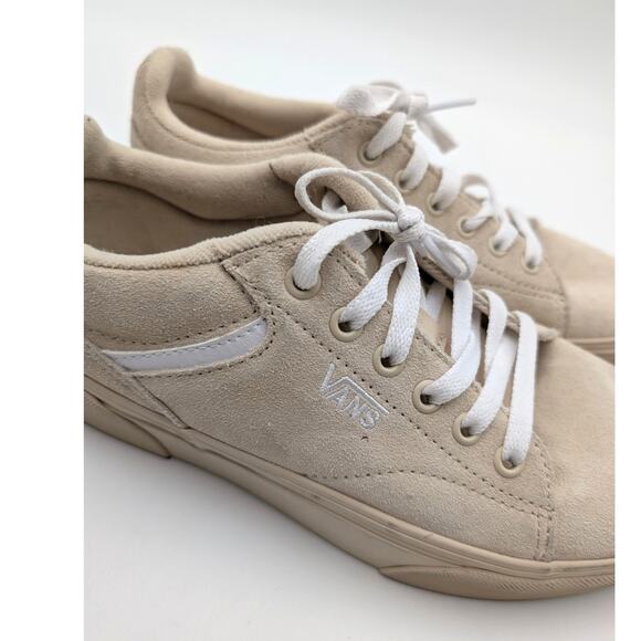 Vans Seldan Platform Sneaker Shoes Round Toe Women's Beige Suede Size US8 EU38.5 - Picture 13 of 13